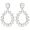 GLAM TEAR SHAPE HOOP EARRINGS