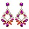 CHARMING XLARGE CRYSTAL RHINESTONE EVENING DROP EARRINGS