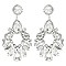 CHARMING XLARGE CRYSTAL RHINESTONE EVENING DROP EARRINGS