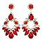 CHARMING XLARGE CRYSTAL RHINESTONE EVENING DROP EARRINGS