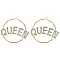 STYLISH QUEEN W/ 5.5MM HOOP EARRINGS