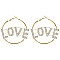 FASHIONABLE LOVE W/ 4.5MM HOOP EARRINGS