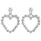 CUTE FLOWER HEART SHAPE EARRINGS