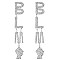 Fashionable Word Drop BLM Earring