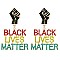 STATEMENT BLM LETTER SYMBOL EARRING