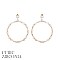 ELEGANT CZ BAGUETTE ROUND SHAPE