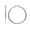 TRENDY 3.5/61mm ROUND SHAPE HOOP EARRINGS