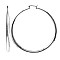 FASHION ROUND SHAPE 5/80mm HOOP EARRINGS