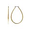 Chic 3.5/44x59mm Teardrop Hoop Earrings