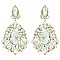 GLAM LARGE CRYSTAL TEAR EVENING EARRINGS