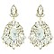 GLAM LARGE CRYSTAL TEAR EVENING EARRINGS