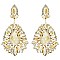 GLAM LARGE CRYSTAL TEAR EVENING EARRINGS