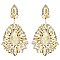 GLAM LARGE CRYSTAL TEAR EVENING EARRINGS