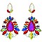 GLAM LARGE CRYSTAL TEAR EVENING EARRINGS