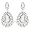 GLAM LARGE CRYSTAL TEAR EVENING EARRINGS