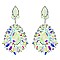 GLAM LARGE CRYSTAL TEAR EVENING EARRINGS