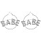 TRENDY BABE W/ 4.5MM HOOP EARRINGS