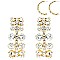 FASHIONABLE RHINESTONE EVENING HOOP EARRINGS