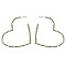 STYLISH RHINESTONE HEART EARRINGS
