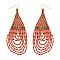 STYLISH BOHEMIAN SEED BEAD BRIGED EARRINGS