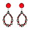 LOVELY SEMI-PRECIOUS STONE & NATIVE PEARL POST EARRING