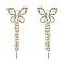 TRENDY RHINESTONE BUTTERFLY EARRING