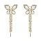 TRENDY RHINESTONE BUTTERFLY EARRING