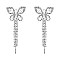 TRENDY RHINESTONE BUTTERFLY EARRING