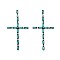 STYLISH WESTERN TURQUOISE CROSS DROP EARRINGS