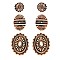 FASHIONABLE WESTERN STYLE 3PAIR CONCHO EARRINGS