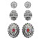 FASHIONABLE WESTERN STYLE 3PAIR CONCHO EARRINGS