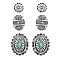 FASHIONABLE WESTERN STYLE 3PAIR CONCHO EARRINGS