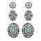 FASHIONABLE WESTERN STYLE 3PAIR CONCHO EARRINGS