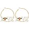 BEES LOVE UNIQUE EARRINGS HOOPS