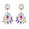 EVENING COCKTAIL CRYSTAL TEARDROP DANGLE EARRINGS