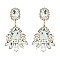 EVENING COCKTAIL CRYSTAL TEARDROP DANGLE EARRINGS