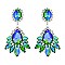 EVENING COCKTAIL CRYSTAL TEARDROP DANGLE EARRINGS