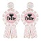 Bachelorette Party SEED BEAD EARRINGS - BRIDE
