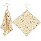 Disco Metal Mesh Sequin Drop Earrings