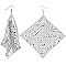 Disco Metal Mesh Sequin Drop Earrings