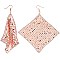 Disco Metal Mesh Sequin Drop Earrings