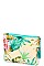 TROPICAL POUCH COSMETIC BAG WITH TASSEL