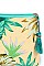 TROPICAL POUCH COSMETIC BAG WITH TASSEL