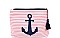ANCHOR AND STRIPE POUCH COSMETIC BAG