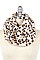 LEOPARD PRINT FAUX FUR TUBE INFINITY SCARF