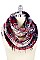 WIDE PLAID PATTERN INFINITY SCARF