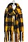 BUFFALO CHECK PUFFY WITH TASSEL SCARF