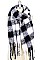 BUFFALO CHECK PUFFY WITH TASSEL SCARF