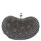 FULL SPARKLY Crystal Heart-shaped Frame Clutch