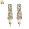 TRENDY DANGLY EVENING RHINESTONE CLIP EARRINGS SLECM256